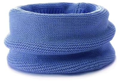 ENSTAB Sciarpa Ad Anello Per Bambini In Cotone, Per Autunno E Inverno, Sciarpa Per Bambine E Bambini, Blu, 26 X 21 Cm