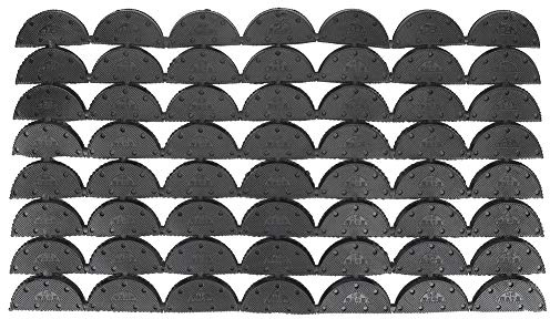 plplaaoo 56 pezzi indossabili antiscivolo in gomma per talloni salvatacco, puntali, accessori per la riparazione di scarpe, cuscinetti durevoli per la riparazione del tallone delle scarpe,