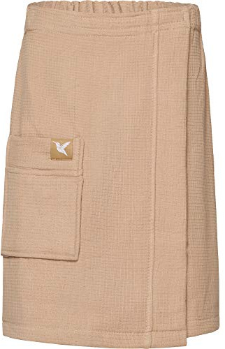 Ladeheid Kilt de Sauna en Tissu Éponge Homme LA40-219 (Beige8, S-M)