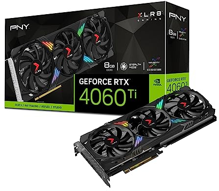 PNY GEFORCE RTX™ 4060 Ti 8GB XLR8 Gaming Verto Triple Fan Edition DLSS 3 Grafikkarte