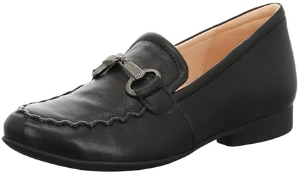 Think! Donne Guad2 Senza Cromo, Plantare Intercambiabile sostenibile, Ballerine, Nero 0000, 38.5 EU