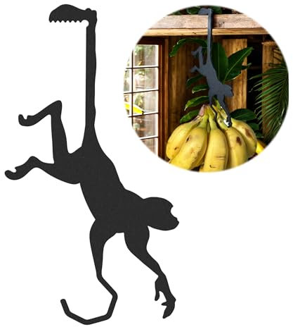 BetLight Solid Metal Banana Hanger, Versatile Hook for Hanging Items, Stylish Kitchen Organiser, Keeps Bananas Fresh and Items Neatly Organised