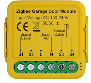 Irfora ZigBee Ouvre-portail Module de contrôle intelligent de porte de garage Télécommande de téléphone portable Contrôle par application Compatible avec et maison pour commande vocale