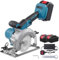 Diabful 3000W Electric Circular Saw, 18V 6700RPM Cordless Circular Saw with 2*2000mAh Battery and Charger, Cutting Depth 40mm (45°), 50mm (90°), Rechargeable Copper Motor Saw for Wood Tile Marble Cut