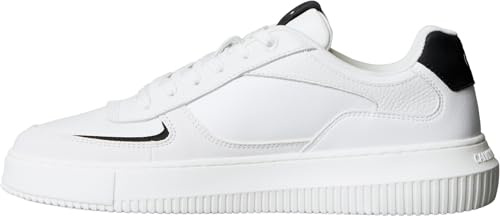 Calvin Klein Uomo Sneakers con Suola Preformata Chunky Low Suola Spessa, Bianco (Bright White/Navy/Grey), 45