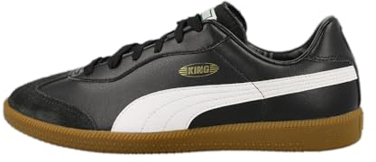 PUMA Unisex King 21 It Soccer Shoe, Black White Gum, 43 EU