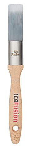 ProDec Advance 1 inch Ice Fusion Oval Trade Synthetic Paint Brush for Painting with Emulsion, Gloss, Satin Paints Ideal for Skirting Board, Architrave and Other Curved or Moulded Surfaces, 1 25mm