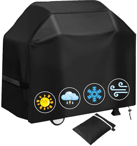 BBQ Cover 145x61x117 cm, Barbecue Covers Waterproof Outdoor for 3-4 Burner