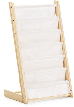 HOMN LIVING Revistero Rui en Tela y Madera con 6 Secciones