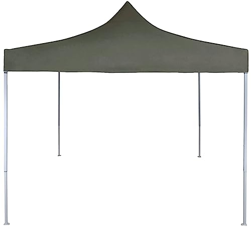 Coavain Tonnelle pliable 2 x 2 m en acier anthracite résistante aux UV et à l'eau - Facile à ranger et à transporter - Tente de jardin pour réunions de famille, barbecues, pique-niques, camping