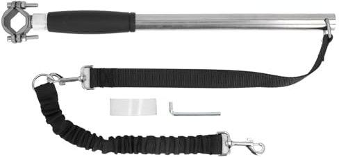 Hunde-Fahrradleine, Einziehbare Fahrrad-Hundeleine, Freihändige Fahrradleine, Edelstahl, Sicherheits-Hundeleine, Hundefahrrad-Befestigung für Training, Joggen, Radfahren