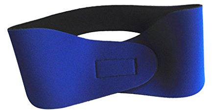 Fascia per orecchie da nuoto in morbido neoprene per bambini/adulti, 58 cm, blu