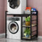 Lagerregal Über Der Trommel,Regal Über Waschmaschine,Waschmaschine Trockner Schrank Regal,Schrank Über Waschmaschine,Waschturm,Regal Über Waschmaschine Mit Regalbrett,Für Badezimmer(Black-B)
