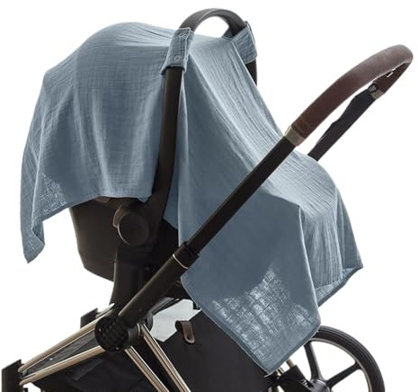 Fundas de asiento de bebé para coche, toldo de asiento de coche, cubierta de lactancia, lavable, necesidades del bebé para viajes al aire libre, salidas familiares, vacaciones, aeropuerto