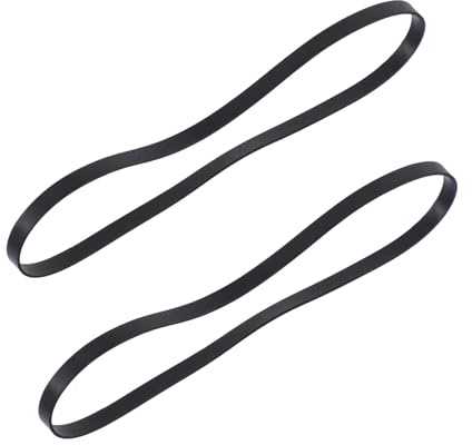 BESPORTBLE 2 pièces Courroie Platine Vinyle Ceinture Caoutchouc Plate Accessoire Remplacement pour Tourne-Disque et Machine à Bande