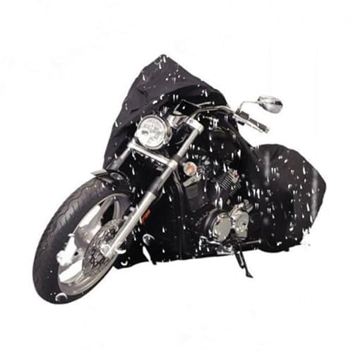 XXL Svart Utomhus Vattentätt Motorcykelöverdrag För Harley Dyna Super Wide Glide FXDWG/Low Rider XL883 Softail Custom FXST Motor