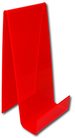 EPOSGEAR XL Extra Large Plastic Acrylic Perspex Book Plate Retail Display Stand Holder - Perfect for Schools, Nurseries, Libraries etc (Mars Red)