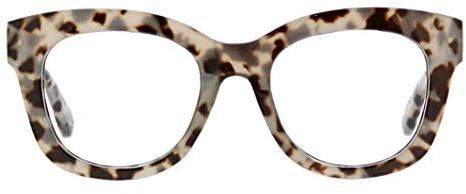 Peepers by PeeperSpecs Oprah's Favorite Women's Center Stage Oversized Blue Light Blocking Reading Glasses - Gray Tortoise +2.00