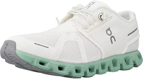 On Women's Cloud 5 Sneakers, Undyed-White/Creek, 41 EU