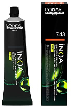inoa color 7.43 rubio cobrizo dorado 60 gr, Loreal
