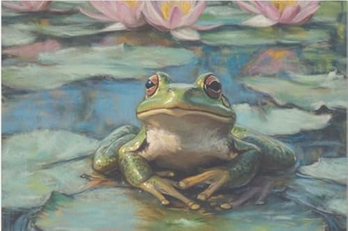 Ribbit, Ribbit! Large Decoupage Paper, 20 x 30 (For Furniture, large projects)