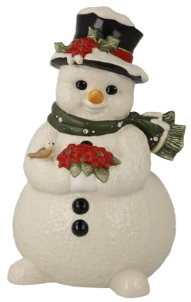 Figura Pupazzo di neve - Nel giardino nevoso Natale