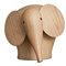 Woud - Dekofigur, Figur - Holzfigur - Nunu - Elephant, Elefant - Eichenholz - Maße (LxBxH): 9,5 x 8,2 x 7,8 cm