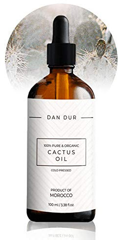 100% Pure Organic Cactus (Prickly pear) Oil by Dan-Dur, BIO, Cold Pressed, Extra Virgin - Multi-Purpose Treatment, (30 ml)