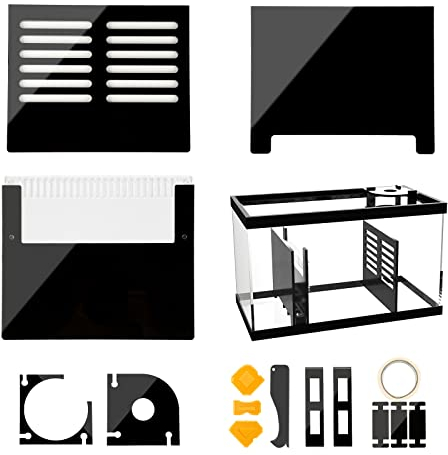 Adjustable Sump Baffle Kit - Refugium Kit for 10 Gallon Tank - Reef Aquarium - Saltwater Aquarium Filter System- Protein Skimmer Sump