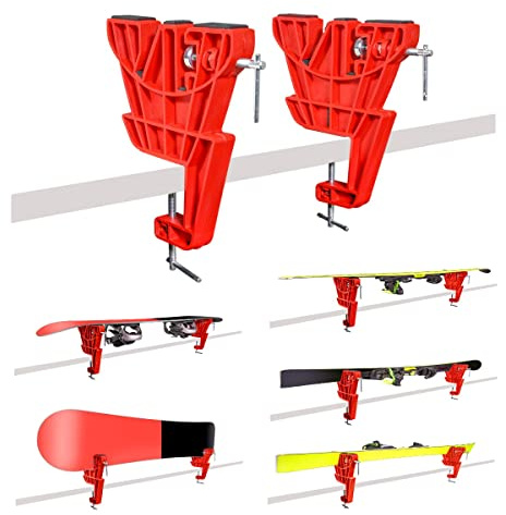 RaceWax SkinRocks Ski Ultra Vise Racing Skispanner Alpin Snowboard Skihalterung red