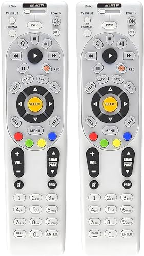 2 Pack Buck AT&T DirecTV RC66RX IR/RF Universal Programmable Remote Control – DirecTV Remote Control Replacement for R16, R22, H21, H22, H23, H24, HR21, HR22, HR23, HR24, HR34, and C31 Receiver