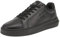 Calvin Klein Herren Cupsole Sneaker Chunky aus Leder, Schwarz (Triple Black), 43