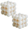 Candela a Bolle,2 PCS Cubo Bolla Candele Cera di Soia Carino Cubo Profumato Candela Aromaterapia Candele Rilassante Presenta Naturale Fatto a Mano Candela Estetica per la Decorazione della Camera