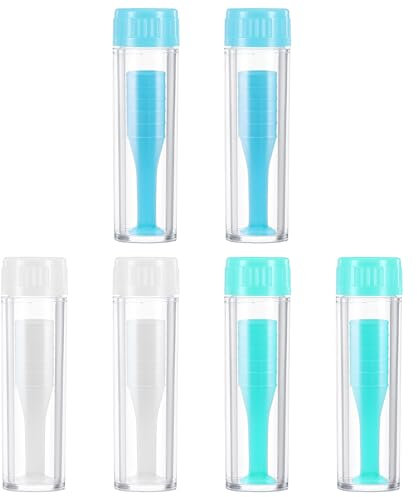 Oruola 6pcs Contact Lens Remover,Soft Contact Lens Applicator,Silicone Contacts Lenses Suction Holder for Rgp and Scleral Lenses, Hygienic Suction Holder, Easy Grip, Lightweight, for Travel Outdoor