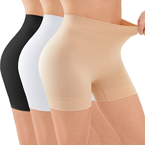 YADIFEN Womens Anti Chafing Shorts Smooth Seamless Boxers Underwear | Ultra Soft Stretchy Safety Shorts Boyshorts Panties for Under Skirts & Dresses