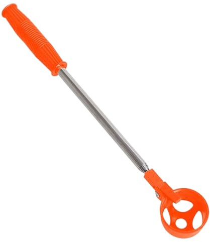 Strumento telescopico per raccogliere uova e noci, 40 x 190 cm, design confortevole e impugnatura ergonomica, collettore di raggiungimento in acciaio inox per Coop, cortile, frutteto, fattoria, nido