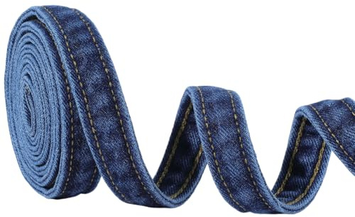 GORGECRAFT Kvinnor denim midjebälte justerbart självknytande midjeband 159 x 2 cm svart jeans midjerep snygg vindjacka midja dekorativ lång jeansbälte för byxor jeans klänningar ytterkläder tillbehör