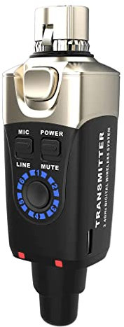 XVIVE U3T - Trasmettitore Plug-and-Play per Microfono Wireless, Banda di Frequenza 2,4GHz - Fino a 5 Ore di Autonomia e Batteria al Litio Inclusa, Audio Digitale 24-Bit/48kHz con Bassa Distorsione