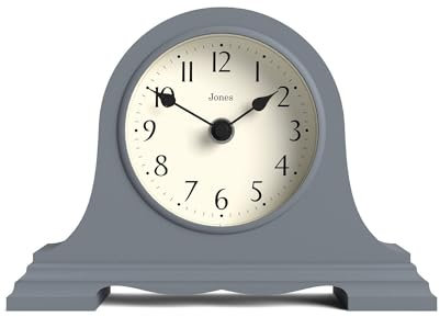 JONES CLOCKS® Speakeasy Horloge de cheminée | Chapeau Classique de napoléon | Marine Nationale | Style Classique Contemporain pour Bureau, Table, étagère ou Chevet