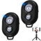 2 Packs Wireless Bluetooth Camera Shutter Remote Control for IOS and Android Smartphones, Phone Remote Control Selfie Button for Photos and Videos, Wireless Camera Remote Shutter