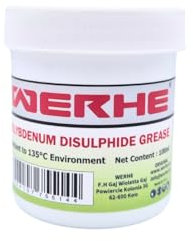 WERHE® MOS2 Grasa 100 ml en envase de plástico - Lubricante para insertos de herramientas y rodamientos de bolas - Grasa universal resistente al agua