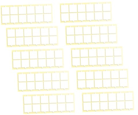 Parliky 10 fogli Nastro Biadesivo per Pannelli Fonoassorbenti Adesivo Forte e Rimovibile per Schiuma Acustica e Decorazioni Muro