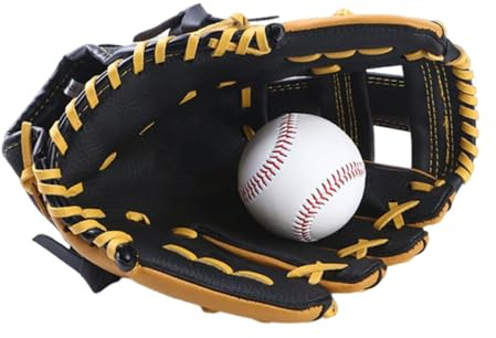 Guantes Béisbol | Manoplas de Práctica de Sóftbol,Manoplas de Sóftbol para Exteriores en Cuero Jóvenes y Adultos