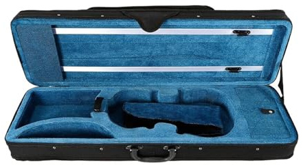 Estuche para violín Estuche for violín con interior de terciopelo suave y correas for los hombros, apto for violines 4/4
