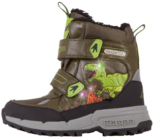 Kappa Unisex Kinder Rex Tex K Kids Straßen-Laufschuh, Grün, 34 EU