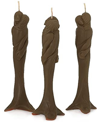 NKlaus – 3 x bivax Stella the love – bruna droppljus handarbete ritualljus 13906