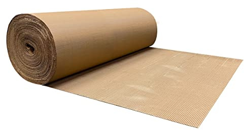 UOFFICE Corrugated Wrap 48 x 250' x 1/8 Thick - B Flute - Cardboard Wrap