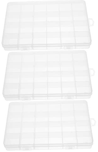 Toddmomy 3stücke Tackle Box Organizer Mit Deckeldesign Für Haken Köder Und Kleine Angelutensilien Robust Und Langlebig Für Outdoor-Einsatz Und Einfach Zu Tragen