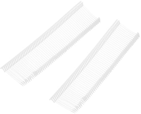 QUARKZMAN Standardetikett-fästare, plastregulär, standard prismärkning barber för kläder pris märkning Barbs 20 mm/0,79 tum, förpackning med 1500 vit
