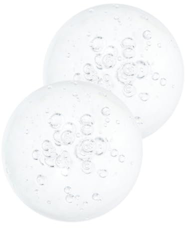 Milisten Esferas Decorativas De Vidrio Transparente 5 Cm para Fuente De Escritorio y Peceras, Accesorio Burbuja para Decoración Interior y Meditación, Paquete De 2 Unidades